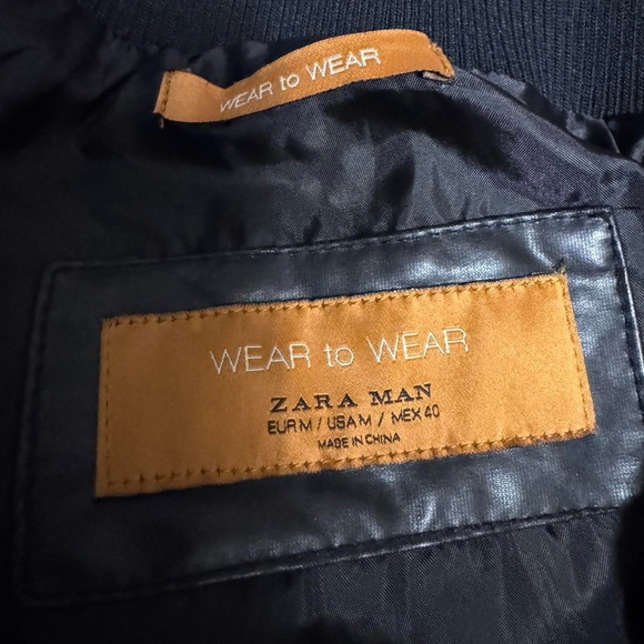 Zara Shiny Y2K Faux-Leather Lightweight Jacket - Picture 5 of 5